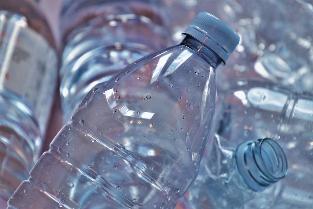 plastic water bottles