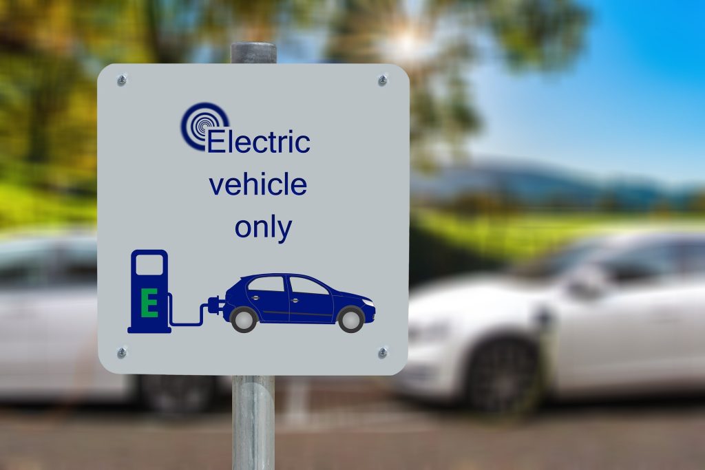 Sign-electric vehicle only