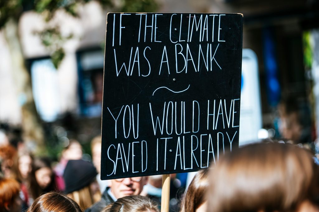 Sign-If climate was a bank you would have saved it already
