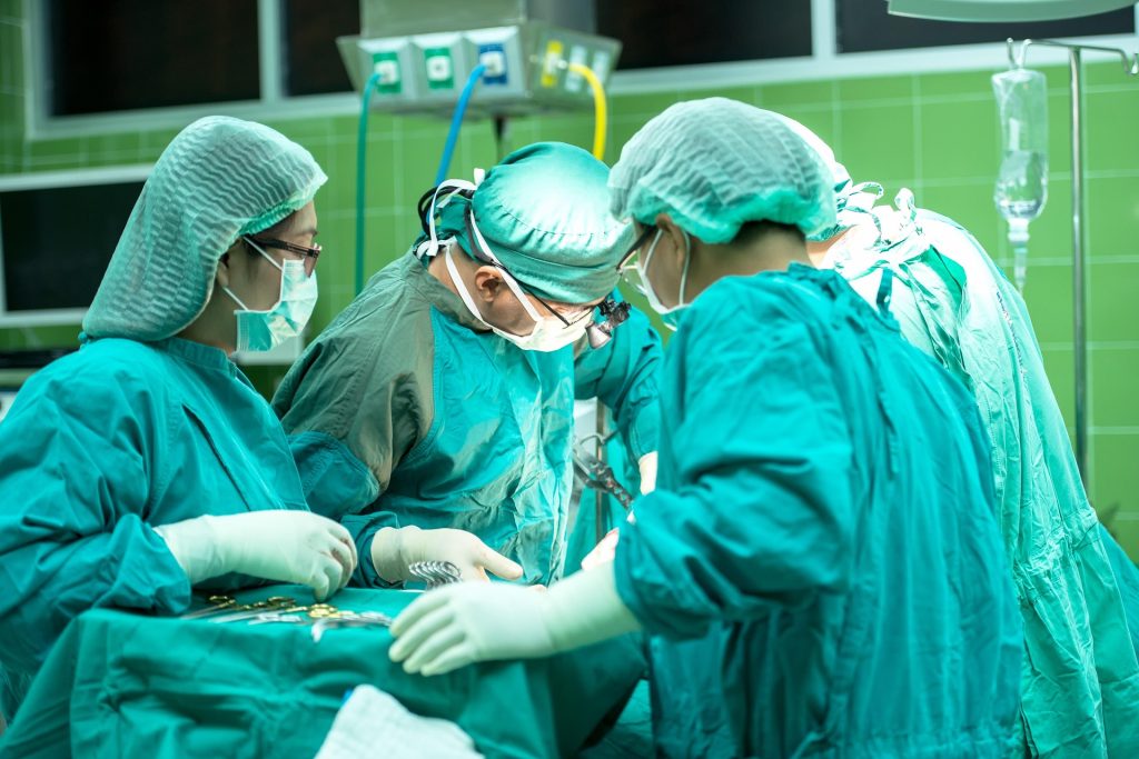 surgeons in the operating room